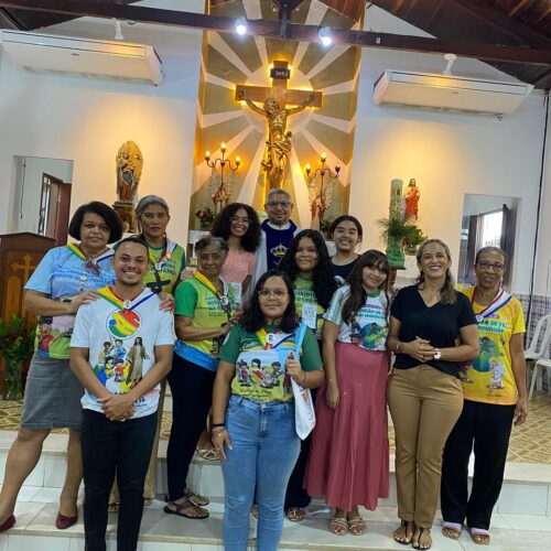 Imagem: grupo IAM da Arquidiocese de São Luís (MA) durante o 1º Seminário Missionário Arquidiocesano